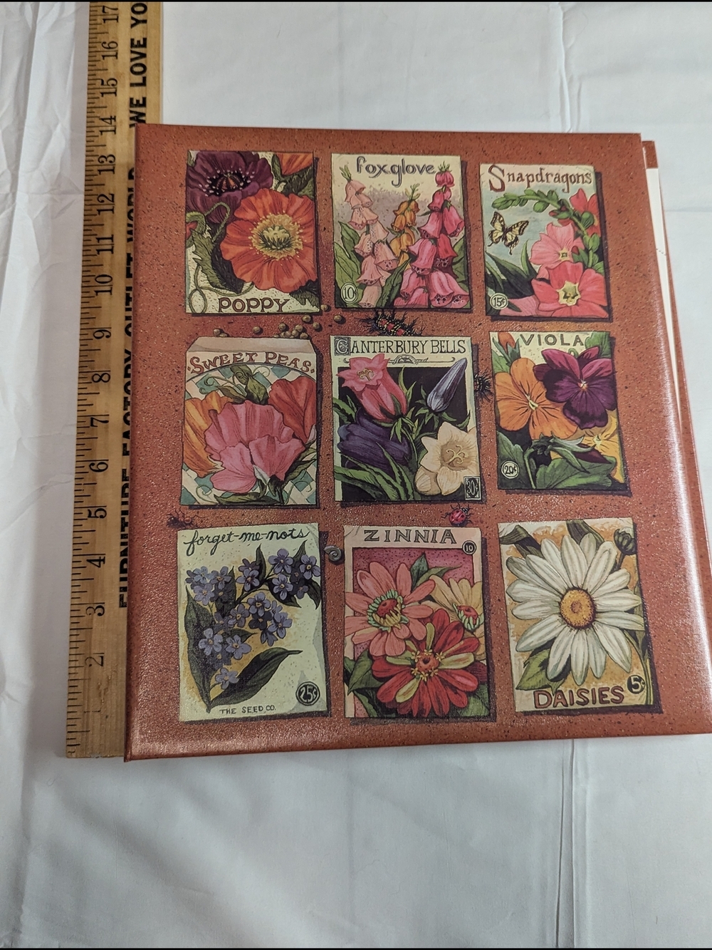 Rare Vintage Hallmark Floral Seed Packet Photo Album - Cottagecore Aesthetic NWT - Picture 8 of 11